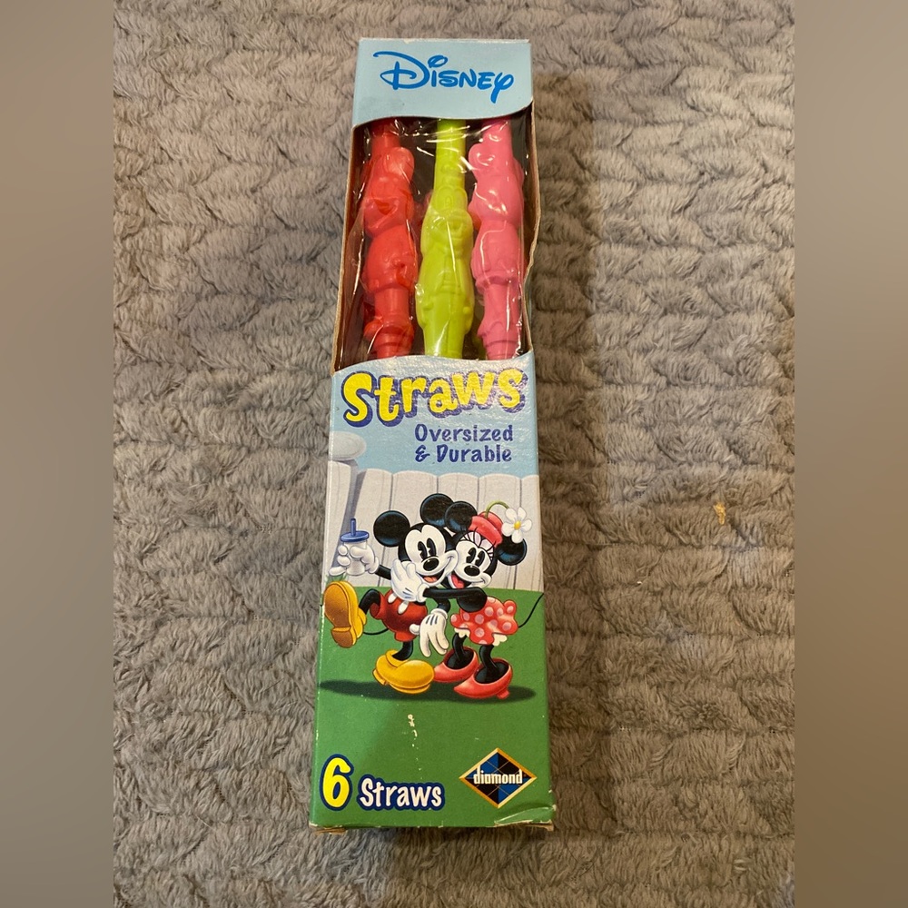 2004 Disney - Diamond Oversized & Durable Straws (6)